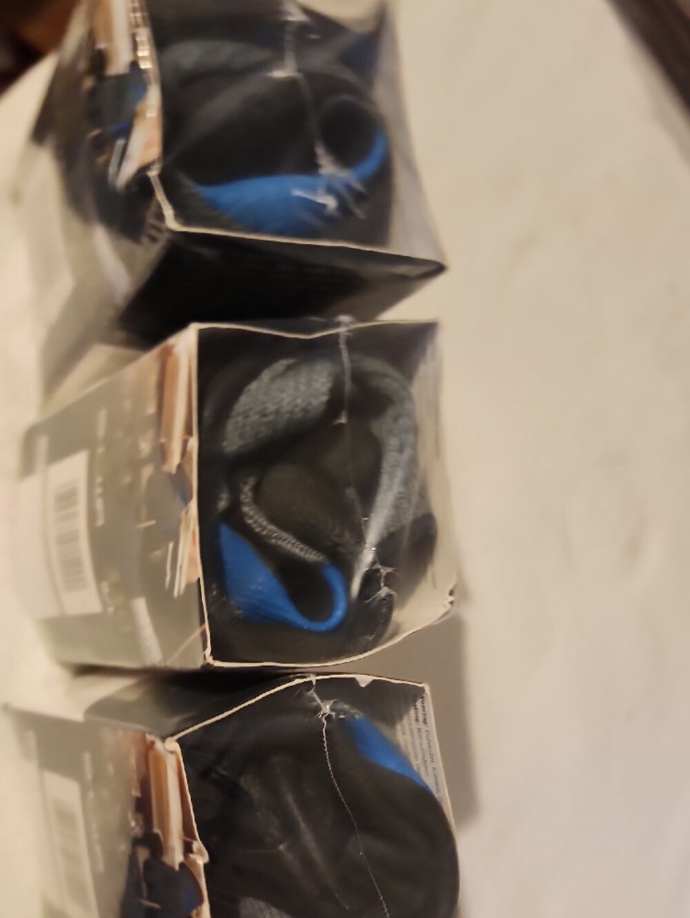 3 Pair: NEW General Purpose 330 Black/Blue Work Gloves - 9/L - Picture 7 of 10